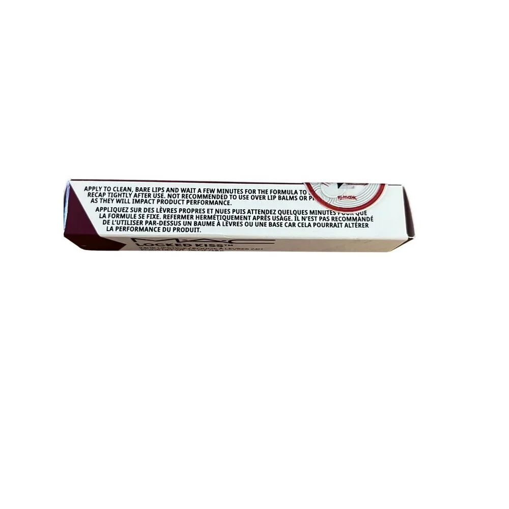 MAC Locked Kiss 24HR Lipstick Shade 56 Rein .06 Oz Long-Lasting Formula